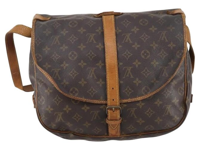 LOUIS VUITTON Borsa a Spalla Monogram Saumur 35 M42254 LV Auth bs30612 Monogramma - vista 2