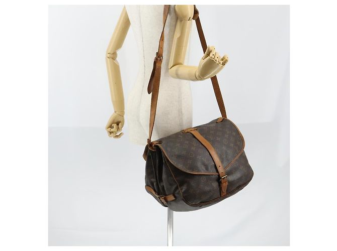 LOUIS VUITTON Borsa a Spalla Monogram Saumur 35 M42254 LV Auth bs30612 Monogramma - vista 28