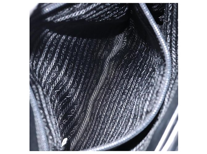 PRADA Tote Bag aus Wolle Grau Auth ep11742 Braun - Ansicht 11