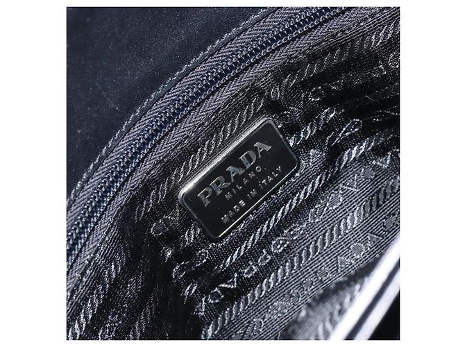 PRADA Tote Bag aus Wolle Grau Auth ep11742 Braun - Ansicht 17