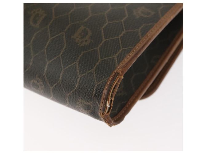 Christian Dior Borsa a spalla in tela a nido d'ape PVC khaki oro Auth 151985 D'oro Cachi - vista 16