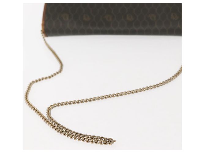 Christian Dior Borsa a spalla in tela a nido d'ape PVC khaki oro Auth 151985 D'oro Cachi - vista 7