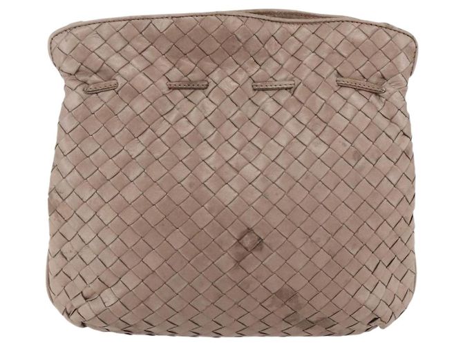 Autre Marque Borsa a Spalla BOTTEGA VENETA INTRECCIATO Beige Oro Auth bs30817 D'oro - vista 13