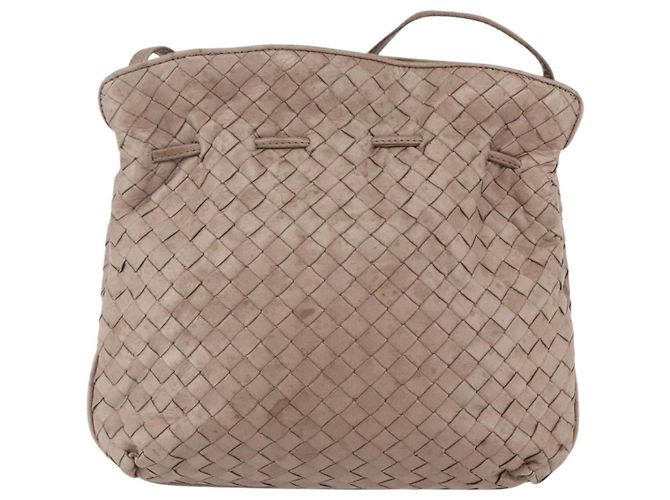 Autre Marque Borsa a Spalla BOTTEGA VENETA INTRECCIATO Beige Oro Auth bs30817 D'oro - vista 2
