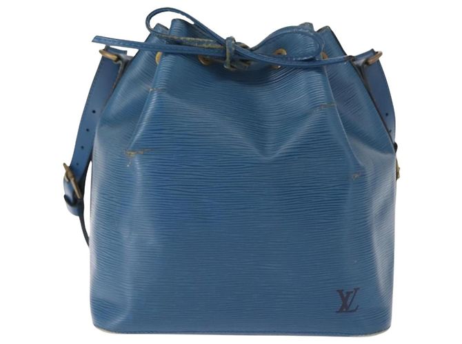 Noe LOUIS VUITTON Borsa a Spalla Petit Noé Epi Blu M44105 LV Auth BA7430 - vista 13