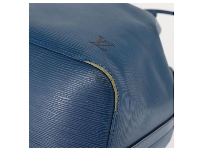Noe LOUIS VUITTON Borsa a Spalla Petit Noé Epi Blu M44105 LV Auth BA7430 - vista 15