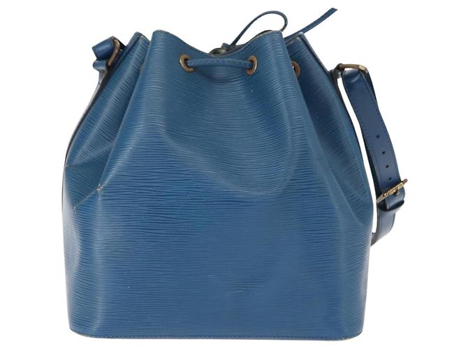Noe LOUIS VUITTON Borsa a Spalla Petit Noé Epi Blu M44105 LV Auth BA7430 - vista 2