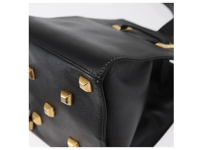 Borsa a Spalla Salvatore Ferragamo in Pelle Oro Nero Auth bs30658 D'oro - vista 13