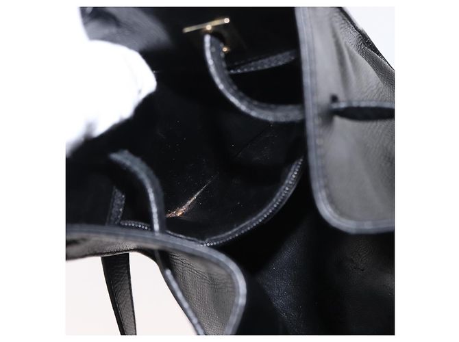Borsa a Spalla Salvatore Ferragamo in Pelle Oro Nero Auth bs30658 D'oro - vista 20