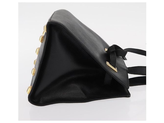 Borsa a Spalla Salvatore Ferragamo in Pelle Oro Nero Auth bs30658 D'oro - vista 4
