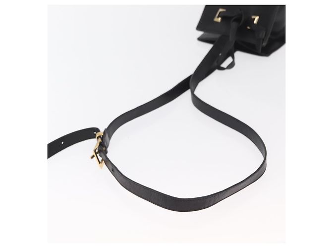 Borsa a Spalla Salvatore Ferragamo in Pelle Oro Nero Auth bs30658 D'oro - vista 7