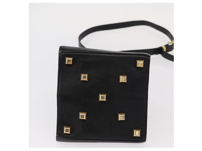 Borsa a Spalla Salvatore Ferragamo in Pelle Oro Nero Auth bs30658 D'oro - vista 9