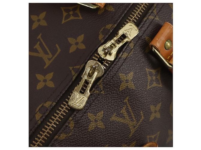 LOUIS VUITTON Borsa Boston Monogram Keepall 55 M41424 LV Auth BA7412 Monogramma - vista 10