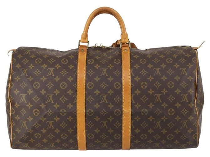 LOUIS VUITTON Borsa Boston Monogram Keepall 55 M41424 LV Auth BA7412 Monogramma - vista 2