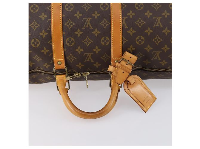LOUIS VUITTON Borsa Boston Monogram Keepall 55 M41424 LV Auth BA7412 Monogramma - vista 7