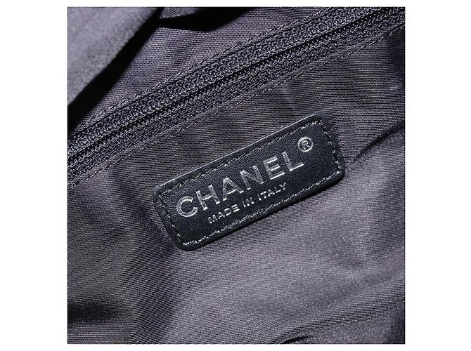 CHANEL Borsa Sportiva in PVC Grigio Argento CC Auth hk3194 Marrone - vista 16