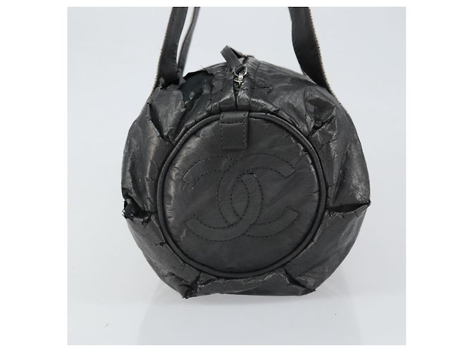 CHANEL Borsa Sportiva in PVC Grigio Argento CC Auth hk3194 Marrone - vista 5