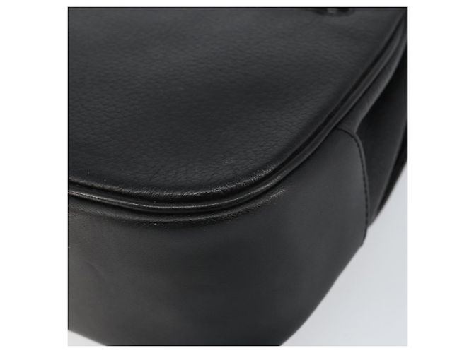 Autre Marque Borsa a mano Burberrys in pelle nera e oro Auth BA8234 Nero D'oro - vista 15