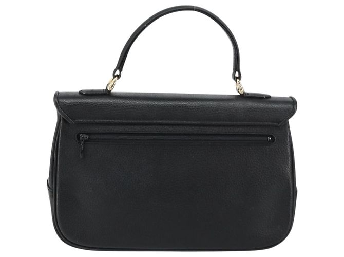 Autre Marque Borsa a mano Burberrys in pelle nera e oro Auth BA8234 Nero D'oro - vista 2