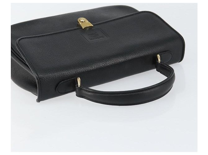 Autre Marque Borsa a mano Burberrys in pelle nera e oro Auth BA8234 Nero D'oro - vista 6
