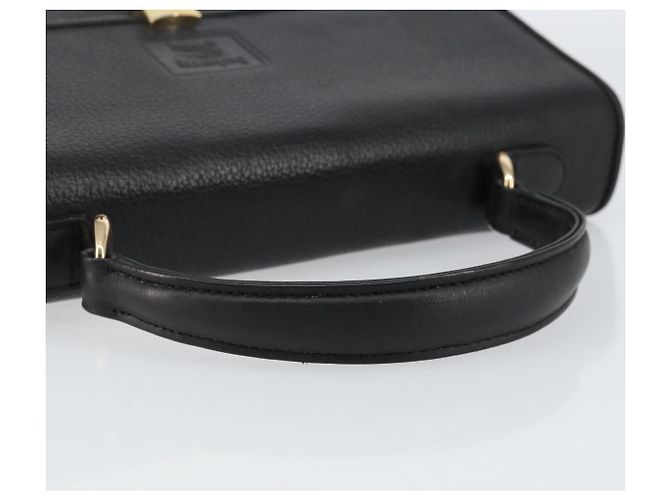 Autre Marque Borsa a mano Burberrys in pelle nera e oro Auth BA8234 Nero D'oro - vista 7