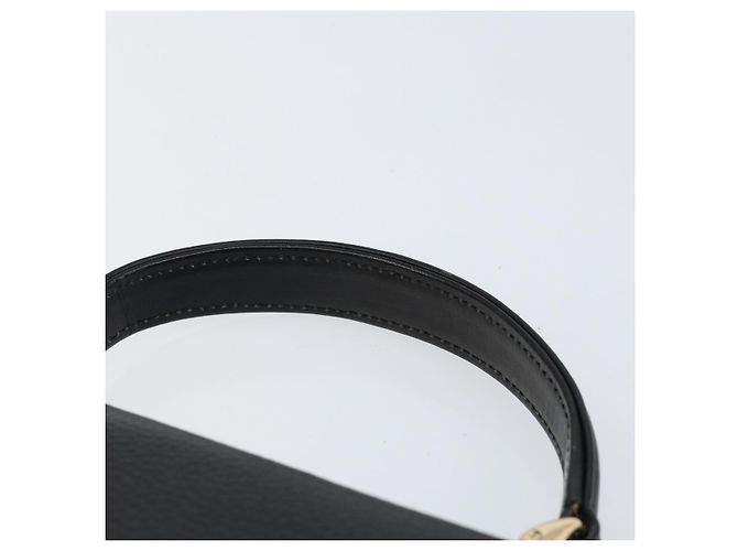 Autre Marque Borsa a mano Burberrys in pelle nera e oro Auth BA8234 Nero D'oro - vista 8
