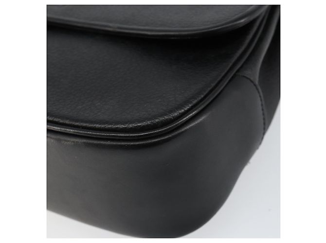 Autre Marque Borsa a mano Burberrys in pelle nera e oro Auth BA8234 Nero D'oro - vista 9