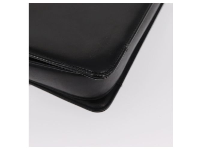 Borsa a Spalla CÉLINE Carrozza in Pelle Nera e Oro Auth 155706 Nero D'oro - vista 12