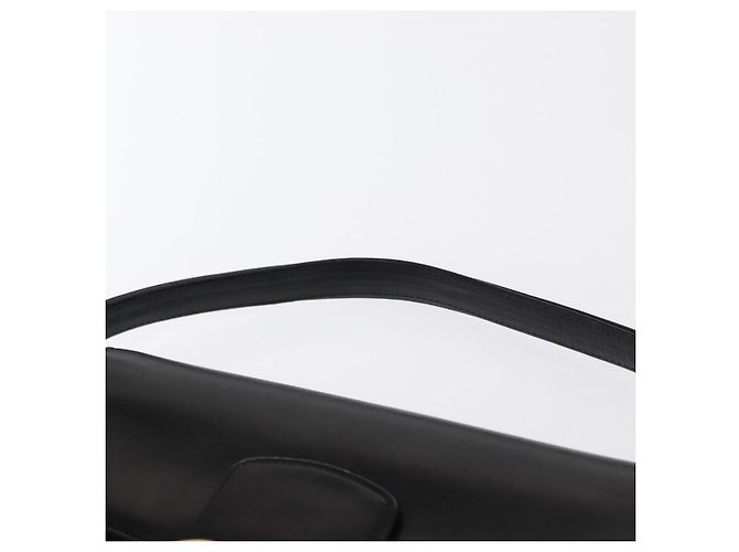 Borsa a Spalla CÉLINE Carrozza in Pelle Nera e Oro Auth 155706 Nero D'oro - vista 8