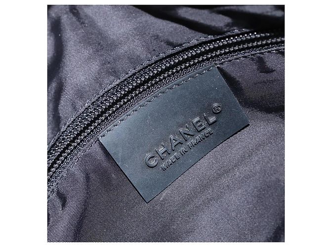 Borsa a Spalla CHANEL Sports COCO Mark in Tela Beige Argento CC Auth ar13844 - vista 15
