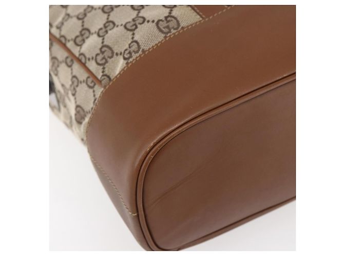 Gucci GG Canvas Web Sherry Line Handtasche Sonderedition Beige Gold Auth mr1598 Golden - Ansicht 13