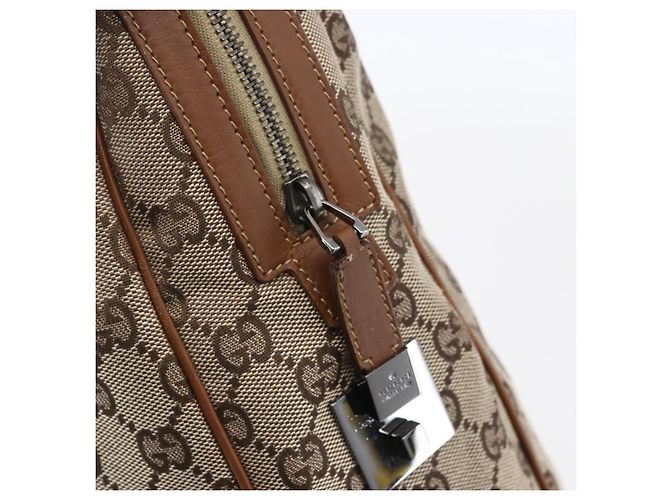 Gucci GG Canvas Web Sherry Line Handtasche Sonderedition Beige Gold Auth mr1598 Golden - Ansicht 14