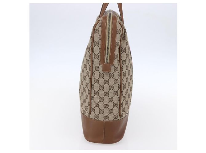 Gucci GG Canvas Web Sherry Line Handtasche Sonderedition Beige Gold Auth mr1598 Golden - Ansicht 4