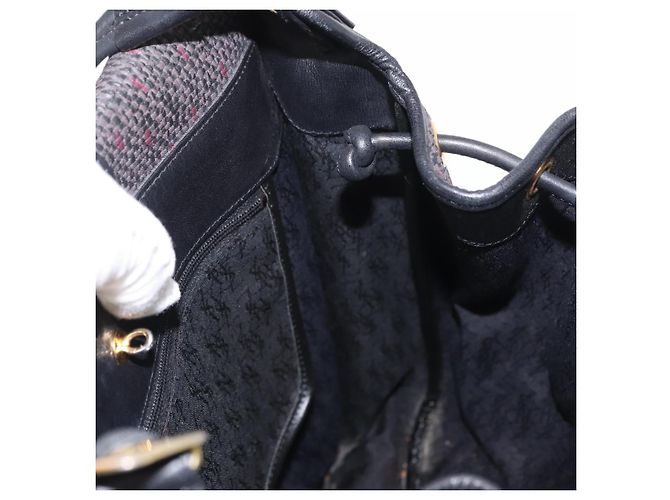 Saint Laurent Borsa a Spalla in PVC Pelle Grigia Oro Auth bs31404 Marrone D'oro - vista 18