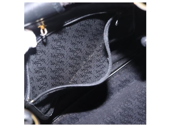 Saint Laurent Borsa a Spalla in PVC Pelle Grigia Oro Auth bs31404 Marrone D'oro - vista 20