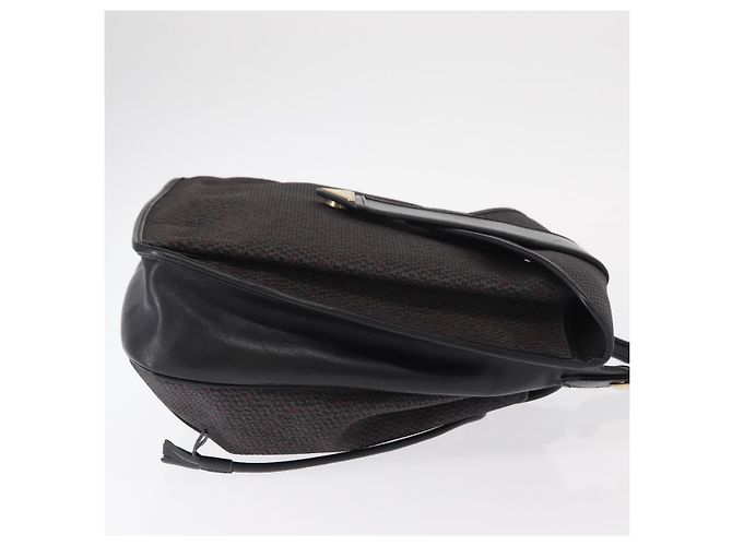 Saint Laurent Borsa a Spalla in PVC Pelle Grigia Oro Auth bs31404 Marrone D'oro - vista 4