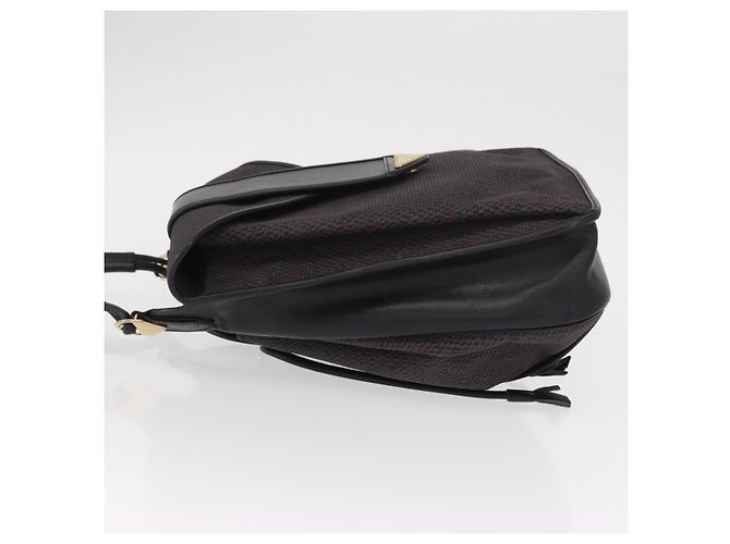 Saint Laurent Borsa a Spalla in PVC Pelle Grigia Oro Auth bs31404 Marrone D'oro - vista 5