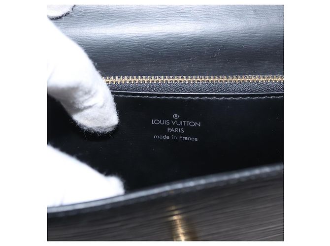LOUIS VUITTON Borsa a Mano Epi Malesherbes Nera M52372 LV Auth ka424 Nero - vista 19
