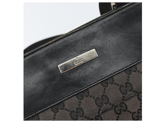 Borsa a Spalla GG Canvas Gucci Marrone Argento 019 0348 Auth 153116 - vista 14
