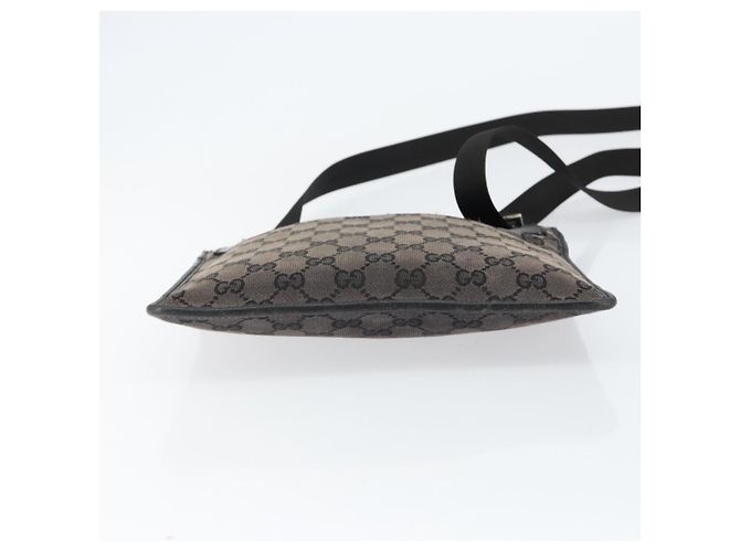 Borsa a Spalla GG Canvas Gucci Marrone Argento 019 0348 Auth 153116 - vista 9