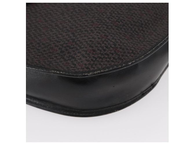 Saint Laurent Borsa a spalla in tela nera e oro Auth 151616 Nero D'oro - vista 10