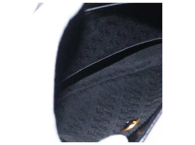 Saint Laurent Borsa a spalla in tela nera e oro Auth 151616 Nero D'oro - vista 17
