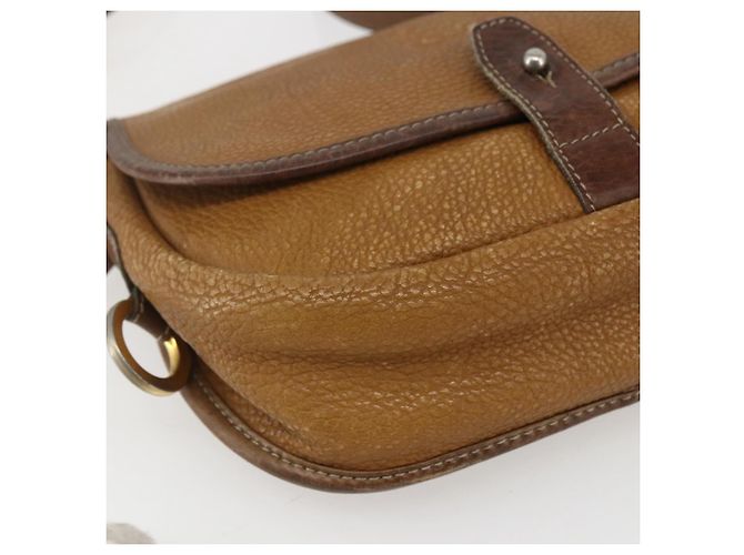 LOEWE Borsa a Spalla Anagram Pelle Beige Oro Auth 151706 D'oro - vista 14