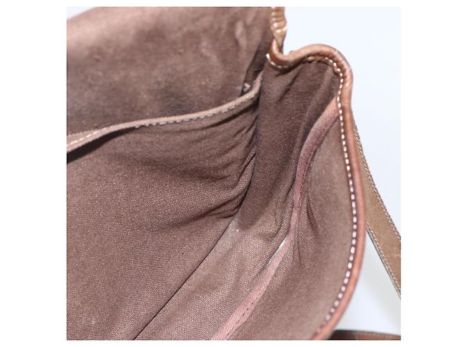 LOEWE Borsa a Spalla Anagram Pelle Beige Oro Auth 151706 D'oro - vista 17