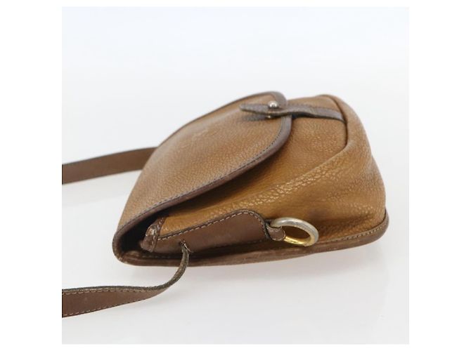 LOEWE Borsa a Spalla Anagram Pelle Beige Oro Auth 151706 D'oro - vista 3