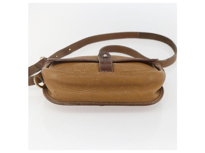 LOEWE Borsa a Spalla Anagram Pelle Beige Oro Auth 151706 D'oro - vista 5
