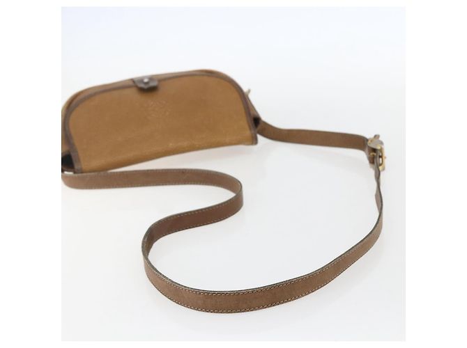 LOEWE Borsa a Spalla Anagram Pelle Beige Oro Auth 151706 D'oro - vista 7