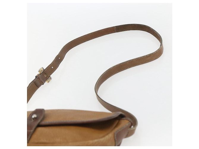LOEWE Borsa a Spalla Anagram Pelle Beige Oro Auth 151706 D'oro - vista 8