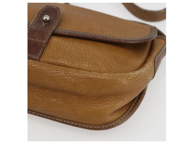 LOEWE Borsa a Spalla Anagram Pelle Beige Oro Auth 151706 D'oro - vista 9