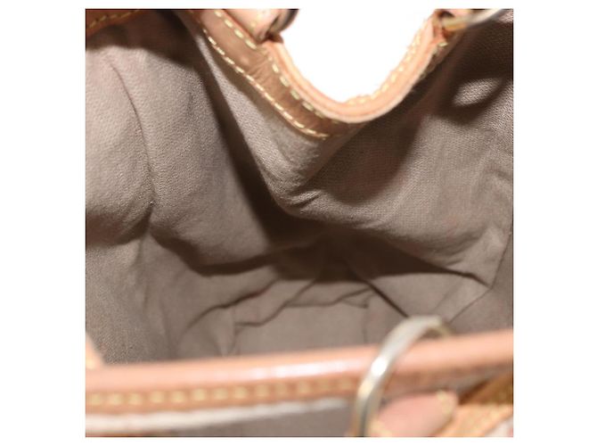 Zaino LOEWE in tela e pelle beige oro Auth BA8695 D'oro - vista 19